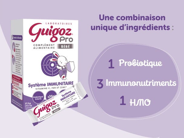 Guigoz® Pro Bébé Système Immunitaire pour soutenir le système immunitaire* des bébés Guigoz® Pro Bébé Système Immunitaire pour soutenir le système immunitaire* des bébés